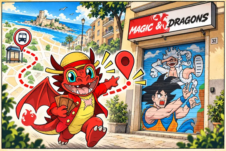 Illustrazione manga della tappa Magic & Dragons a Termoli